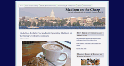 Desktop Screenshot of madisononthecheap.com