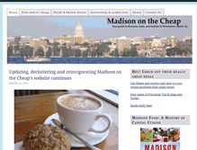 Tablet Screenshot of madisononthecheap.com